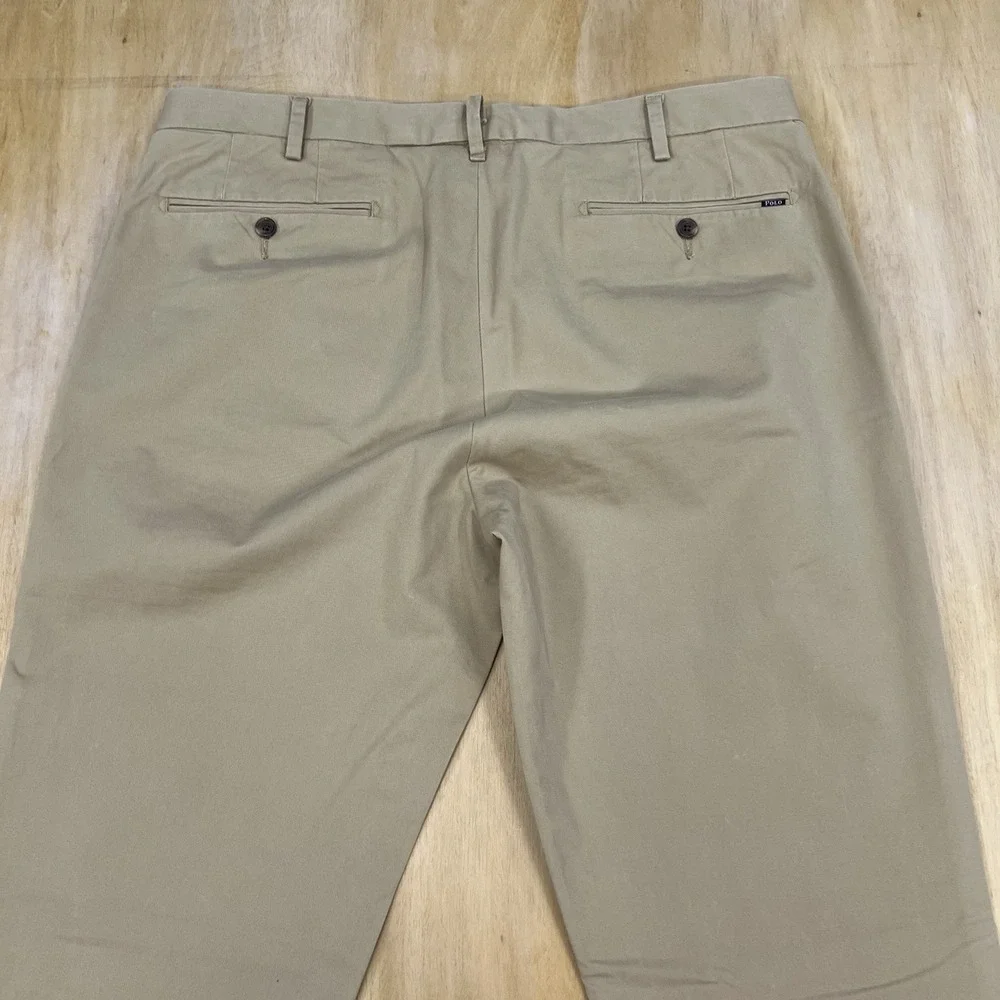 Polo Ralph Lauren Chino Pants Mens 34x34 Slim Fit Cotton Stretch Monument Tan